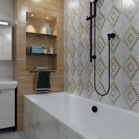 Плитка настенная Нефрит-Керамика Эни 30x60 см 1.8 м² матовая цвет светло-серый настенная картина винтажные ы трава дерево лебедь