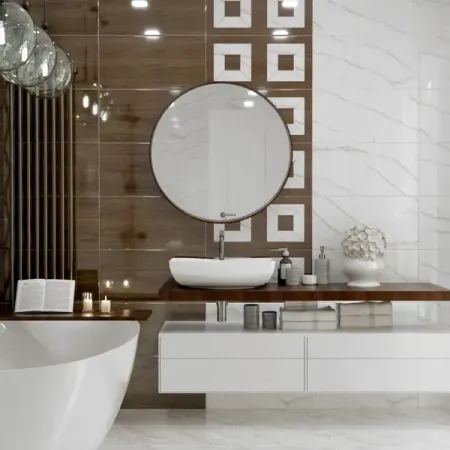 Плитка настенная Нефрит-Керамика Луксор 30x60 см 1.8 м² глянцевая цвет коричневый дерево настенная картина винтажные ы трава дерево лебедь