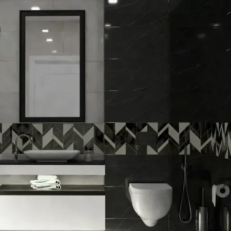 Плитка настенная Нефрит-Керамика Роял Ноэль 30x60 см 1.8 м² глянцевая цвет чёрный база сп м ричмонд modool велюр роял тауп