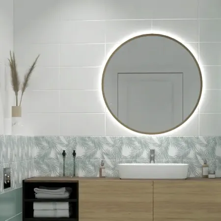 Плитка настенная Нефрит-Керамика Эклат 20x40 см 1.2 м² матовая цвет светлый