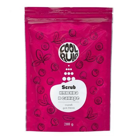 Скраб сахарный для тела клюква в сахаре Cool Rule/Кул Рул 200г