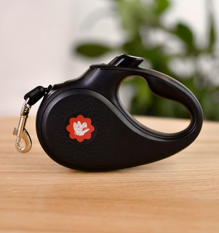 Ошейники, шлейки Tappi рулетки Поводок рулетка для собак малых пород, трос 5 м, черный (8 кг, 3 м)