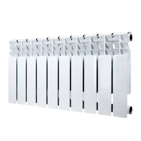 Радиатор секционный Monlan Bimetal 350/80 10 секций боковое подключение биметалл белый радиатор алюминиевый atlant alum 500 6 сек