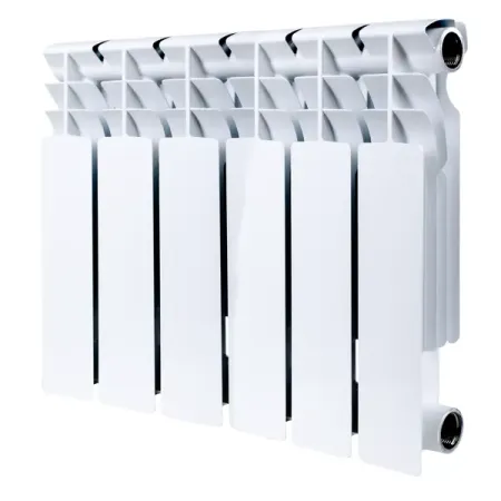 Радиатор секционный Monlan Bimetal 350/80 6 секций боковое подключение биметалл белый