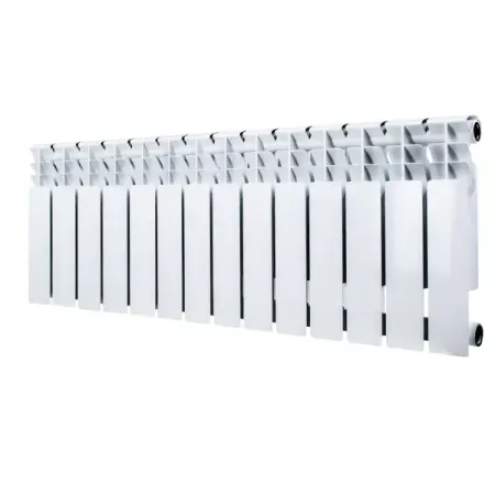Радиатор секционный Monlan Bimetal 350/80 14 секций боковое подключение биметалл белый