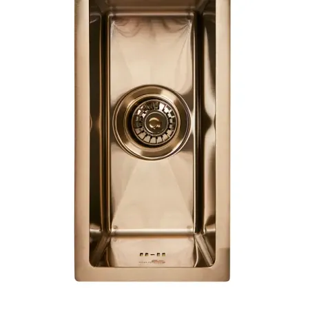 Мойка для кухни врезная М7G Delinia 20x40 см глубина чаши 17 см нержавеющая сталь цвет золото