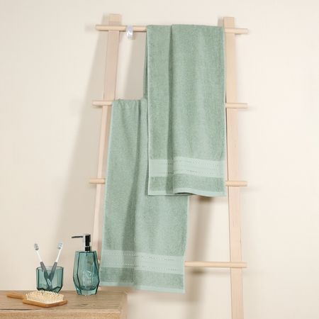 Комплект махровых полотенец Базена/Basena, зеленый люк полимерно песчаный дачный 620х550мм зеленый