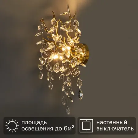 Светильник настенный бра Лайма 467022302 2 лампы 60 Вт G9 220