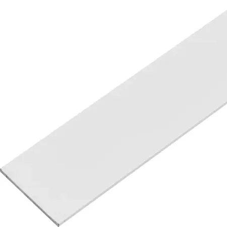 Пластина 30x2x2000 мм алюминий цвет белый