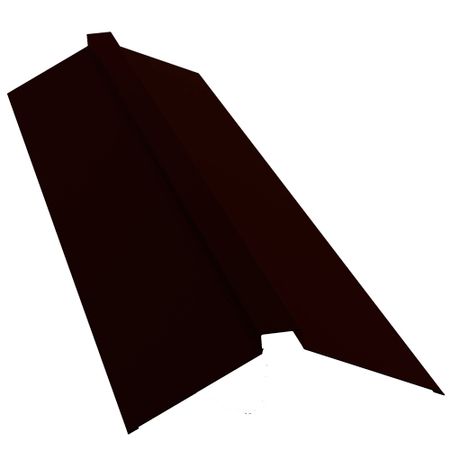 Конек для металлочерепицы 115х30х115 мм 2 м плоский с пазом темно-коричневый RR 32 rooftop matte лейбовиц кари снежное счастье когда за окном темно и холодно укутайся в любимый плед завари чай и насладись тишиной