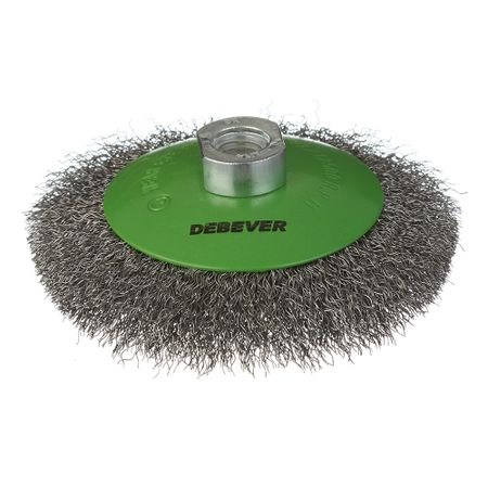 Корщетка для УШМ и УПМ Debever мягкая радиальная d115 мм М14 сталь
