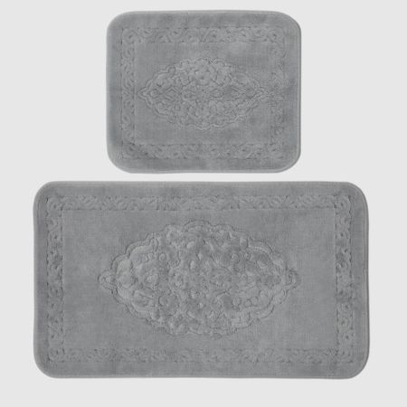 Набор ковриков для ванны Retro textil Antique серый 2 шт