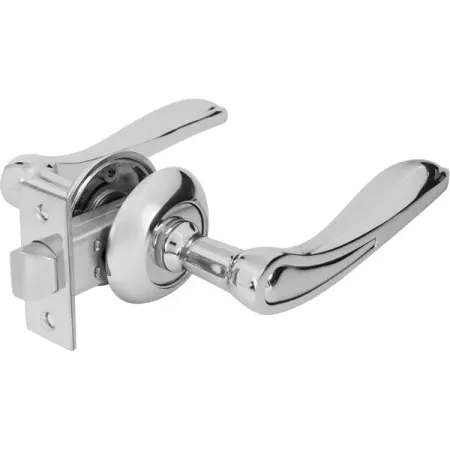 Дверные ручки 64 СР без запирания комплект цвет хром