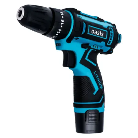 Дрель-шуруповерт аккумуляторная ударная Oasis ASU-12S, 12 В Li-ion 2x2 Ач муфта вала zyshtnc d20l25
