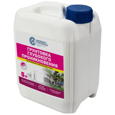 Грунтовка глубокого проникновения Инженер-Строитель 5 л