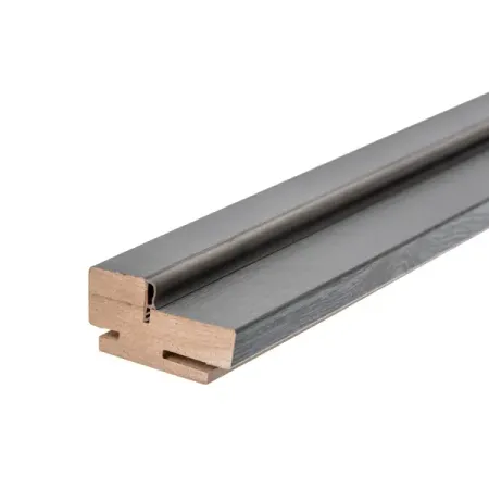 Комплект дверной коробки Альпика телескопический 2070x80x40 мм полипропилен цвет графит вуд (2.5шт.)