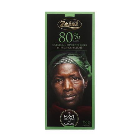 Шоколад темный 80% Zaini Women of cocoa, 75 г