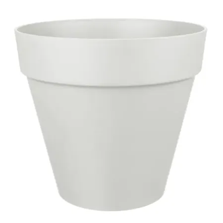 Горшок цветочный Homver Tarragon ø25 h23 см v7 л пластик светло-серый