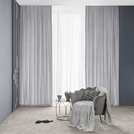 Комплект штор Togas Алессио светло-серый 260x275 см 2 предмета