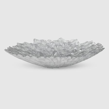 Блюдо ArdaCam серебристое 39,5х7,5 см