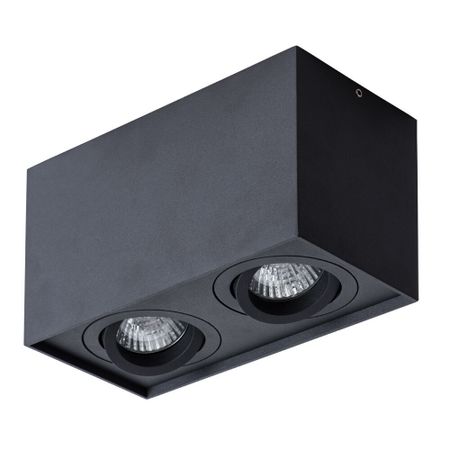 Светильник потолочный Arte Lamp Factor GU10 100 Вт 2 кв.м черный IP20 (A5544PL-2BK) светильник накладной arte lamp hamal e27 60 вт 2 кв м золото ip20 a6170pl 1go