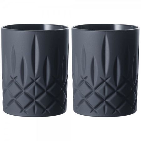 Набор стаканов низких Nachtmann Noblesse черный матовый 2 шт 295 мл