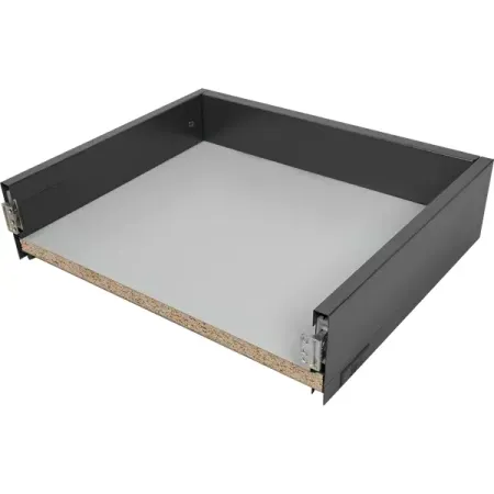 Ящик выдвижной Flowbox 40x10.4x30 см сталь/ЛДСП цвет антрацит