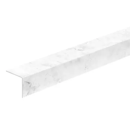 Угол ПВХ 20x20x2700 мм цвет мрамор белый
