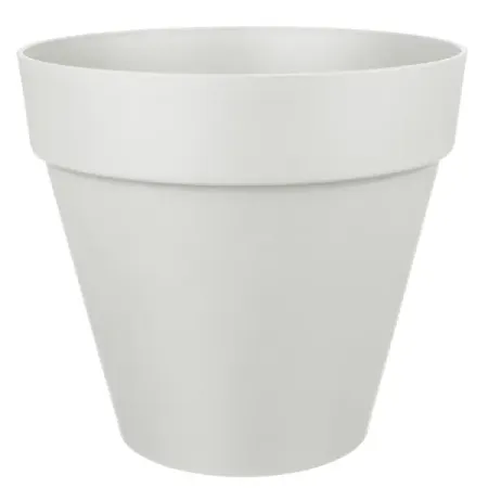 Горшок цветочный Homver Tarragon ø28 h26.2 см v10 л пластик светло-серый