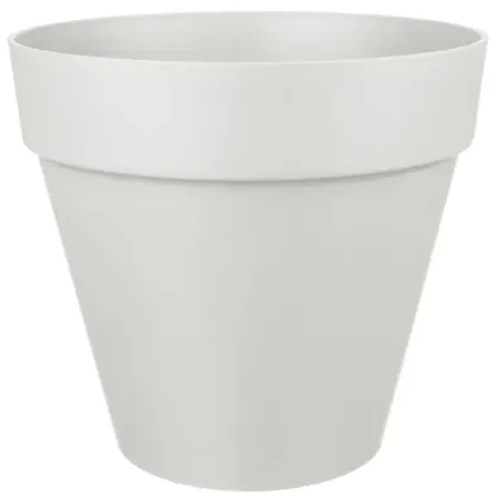 Горшок цветочный Homver Tarragon ø31 h28.8 см v14 л пластик светло-серый