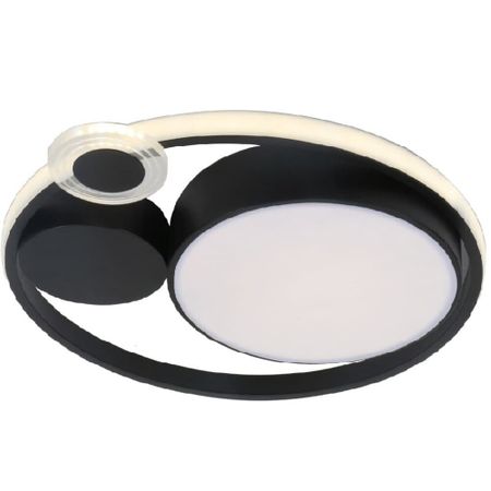 Светильник светодиодный накладной Arte Lamp Stockholm 3000-5700К 32 Вт 5 кв.м черный IP20 (A2690PL-1BK) светильник накладной arte lamp hamal e27 60 вт 2 кв м золото ip20 a6170pl 1go