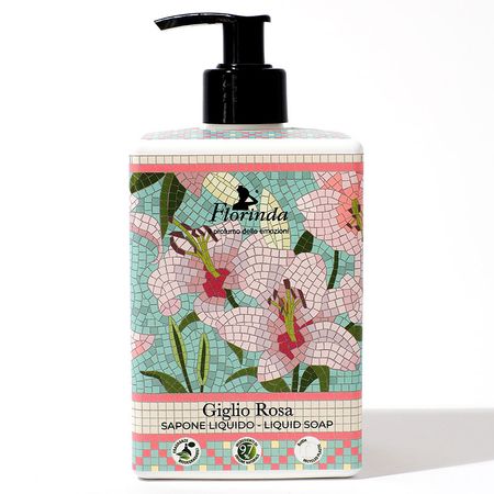 Мыло жидкое Florinda Итальянская Мозаика Розовая лилия 500 мл