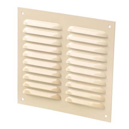 Решетка вентиляционная стальная Ore 195х195 мм бежевая