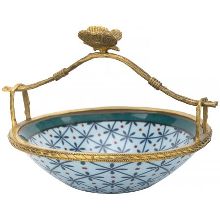 Корзиночка Glasar с бабочкой голубая 17х15х13 см артур александрович гиваргизов энциклопедия с бабочкой и барабаном