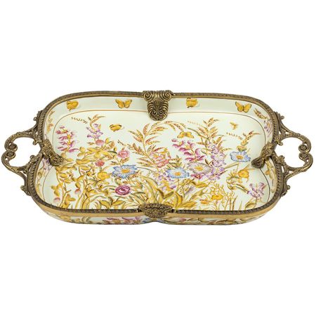 Блюдо Glasar с ручками 47х28х5 см