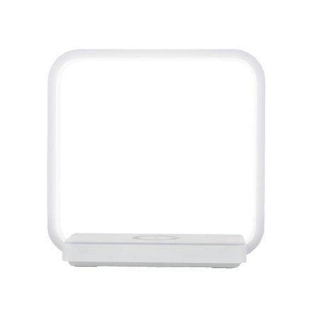 Лампа настольная светодиодная 4200К 4 Вт с беспроводной зарядкой Eurosvet Frame (85985) новый 2 в 1 беспроводной carplay ai box android auto plug and play 2025 5g wifi для iphone android телефона проводной carplay для беспроводной связи