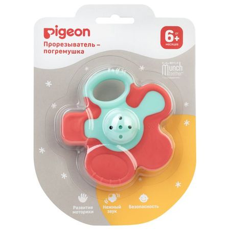 Прорезыватель-погремушка 6+ мес. Pigeon/Пиджен