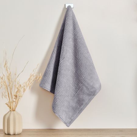 Полотенце махровое Винченца/Vincenza, серое I полотенце махровое mundotextil organic серое 30х50 см