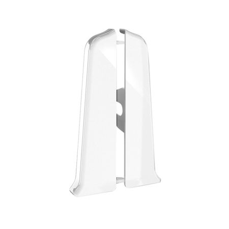 Заглушка торцевая Деконика 85 мм белый глянцевый левая-правая Г-профиль (2 шт.)