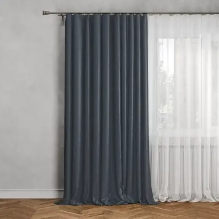 Штора на ленте Симона 200x280 см цвет графит