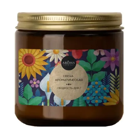 Свеча ароматизированная Aroma Harmony Бодрость 7 см