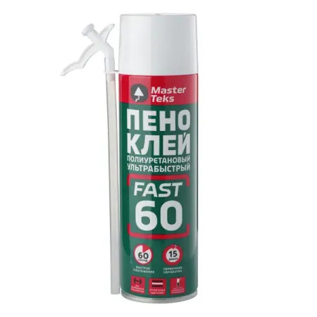 Клей-пена бытовая Masterteks ультрабыстросохнущая всесезонная 350 мл