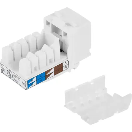 Розетка компьютерная накладная Lexman RJ45 цвет белый