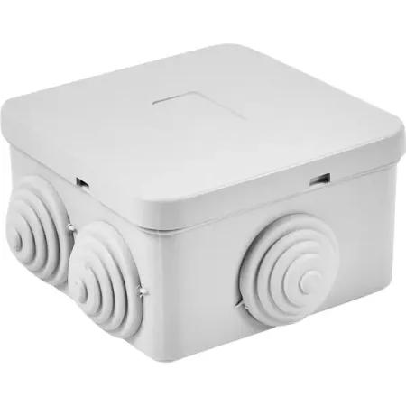 Распределительная коробка открытая Lexman 70x70x40 мм 6 вводов IP55 цвет серый открытая неоновая вывеска с котом