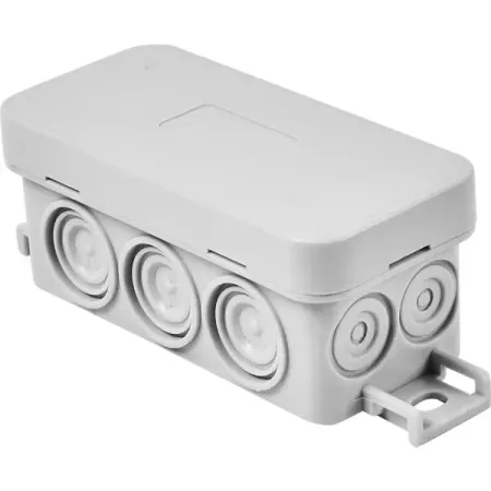 Распределительная коробка открытая Lexman 90x42x40 мм 6 вводов IP55 цвет серый открытая неоновая вывеска с котом