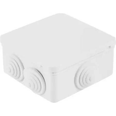 Распределительная коробка открытая Lexman 100x100x55 мм 6 вводов IP55 цвет белый открытая неоновая вывеска с котом