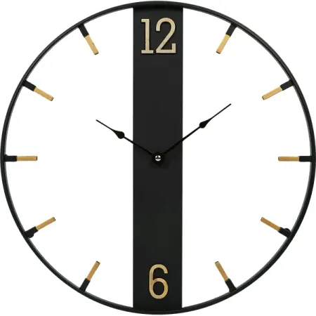 Часы настенные Dream River GHD00090 круглые металл цвет черный бесшумные ø40