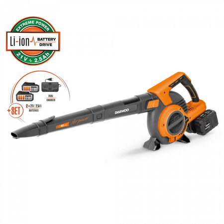 Воздуходувка-пылесос аккумуляторная DAEWOO DABL 9042Li SET с АКБ и ЗУ