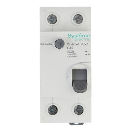Автомат дифференциальный Systeme Electric City9 Set АВДТ 40А 1P+N тип AC 30 мА 4,5 кА (C9D34640) джефф иммельт под напряжением уроки лидерства руководителя general electric