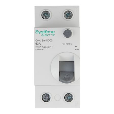УЗО Systeme Electric City9 Set ВДТ 63А 1P+N тип AC 300 мА 6 кА (C9R66263) джефф иммельт под напряжением уроки лидерства руководителя general electric